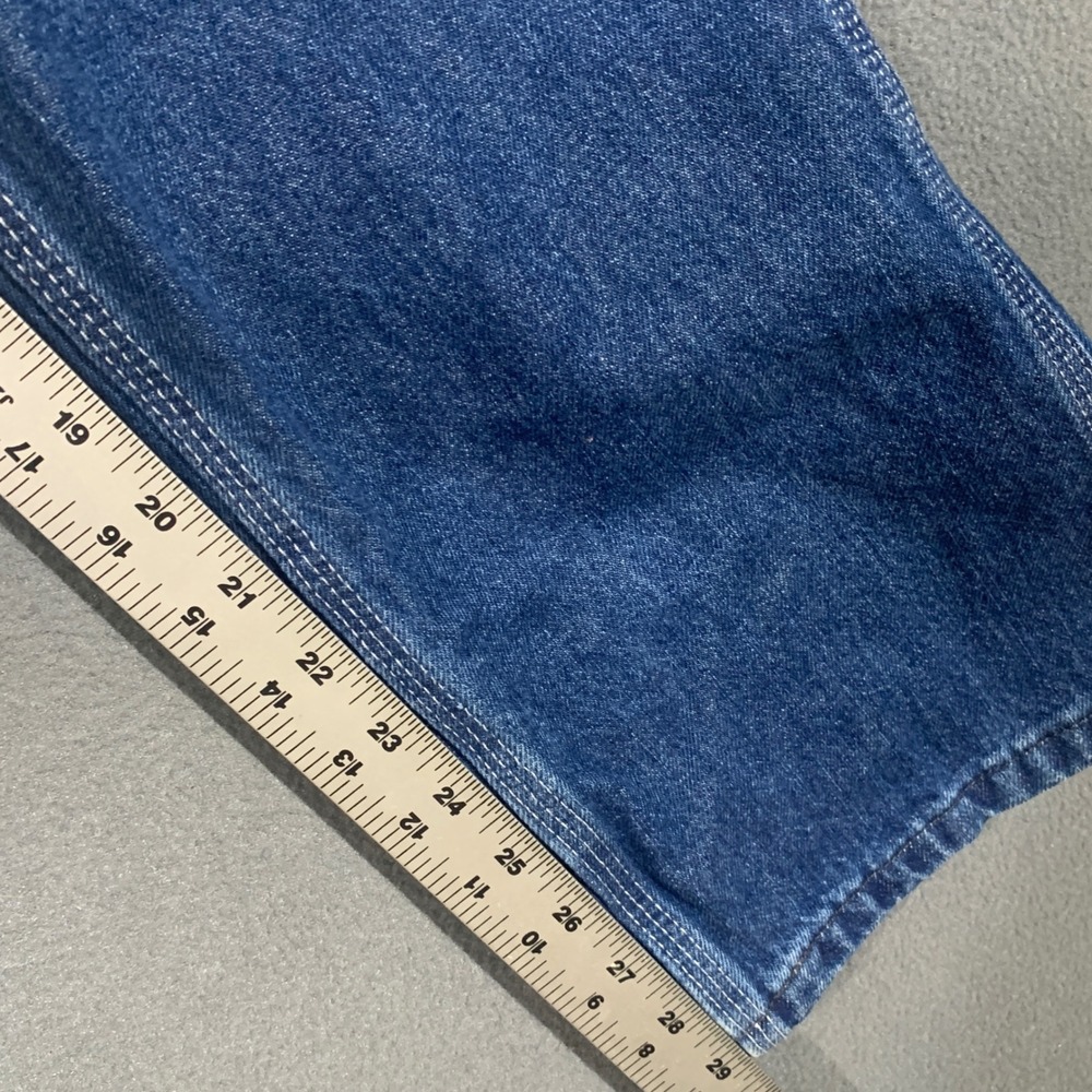 Key Industries Mens Carpenter Jeans Blue Denim Workwear 30x32 Medium Wash - Picture 7 of 7
